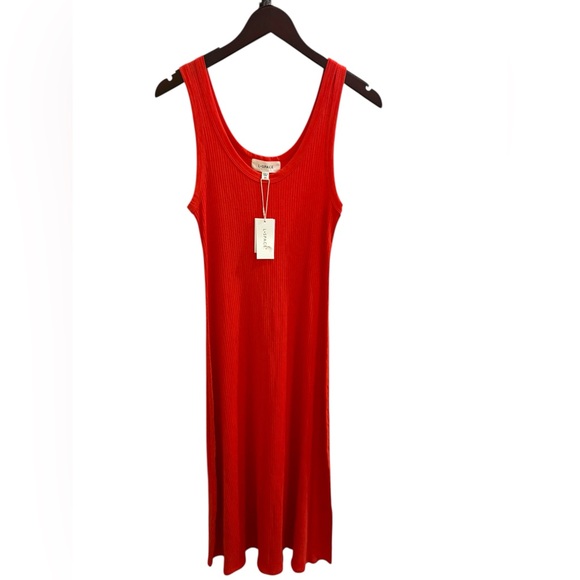 LSPACE L*Space Jenna Scoop-neck Ribbed Midi Dress Small NWT - Picture 7 of 9